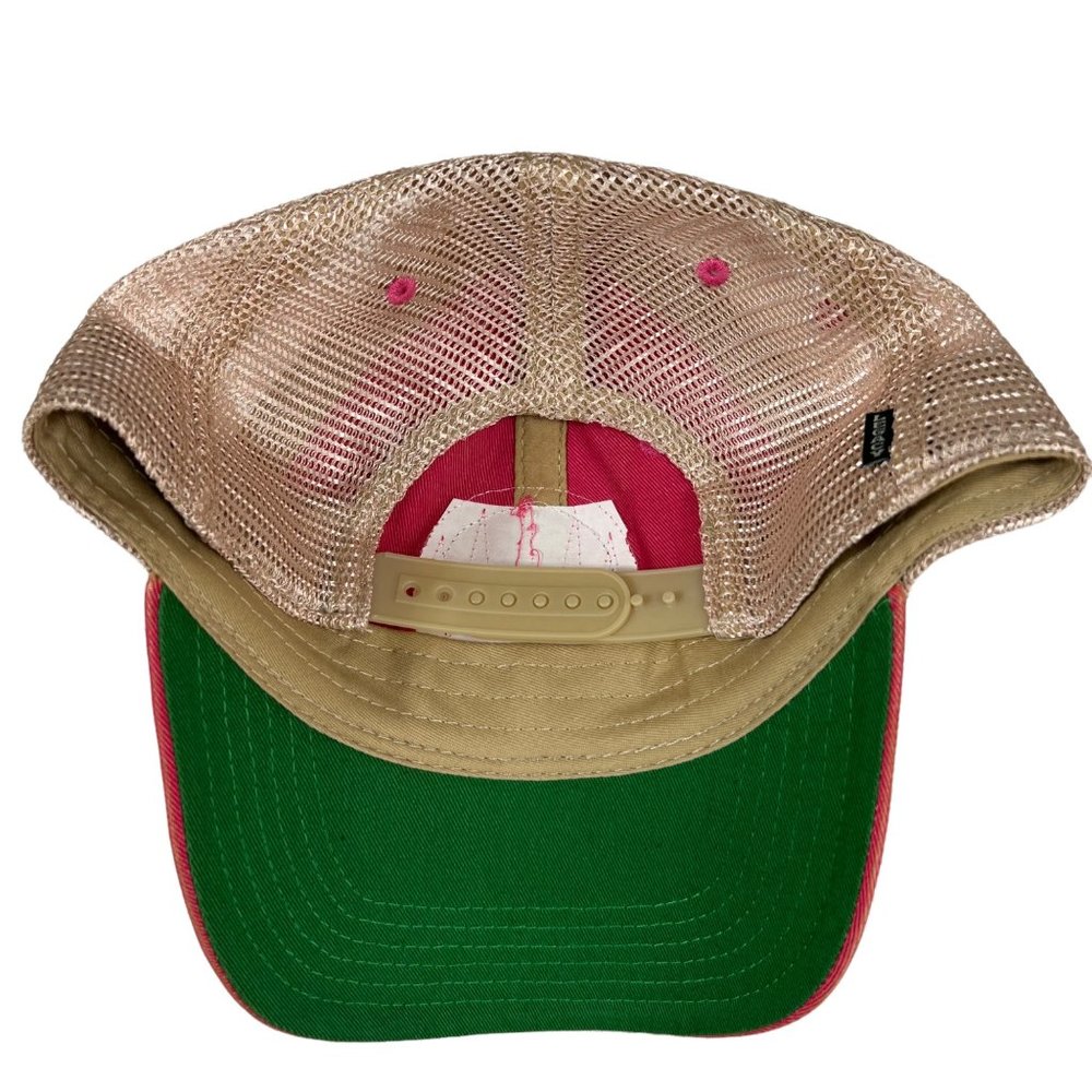 NEW Eleven North Clothing Co Legacy Old Favorite Relaxed Twill Trucker Pink Hat - Picture 3 of 9